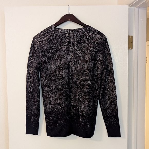 Rebecca Taylor blue and metallic silver sweater, S - Picture 2 of 9